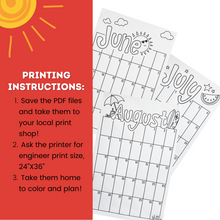 Load image into Gallery viewer, Summer Calendar Pack (Digital File)
