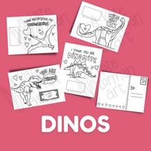 Load image into Gallery viewer, Color Your Own Valentine Postcards
