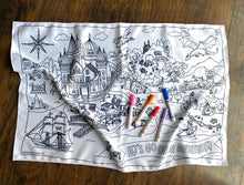 Load image into Gallery viewer, *NEW* Washable Color &amp; Play Mats - double sided with marker pocket
