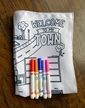 Load image into Gallery viewer, *NEW* Washable Color &amp; Play Mats - double sided with marker pocket
