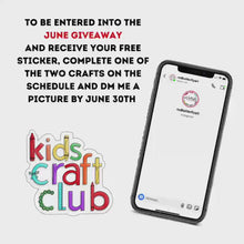 Load and play video in Gallery viewer, Kids Craft Club - Free June Printable
