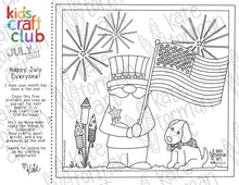 Load image into Gallery viewer, Kids Craft Club - Free July Printable
