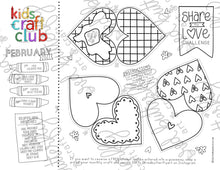 Load image into Gallery viewer, Kids Craft Club - Free February Printable
